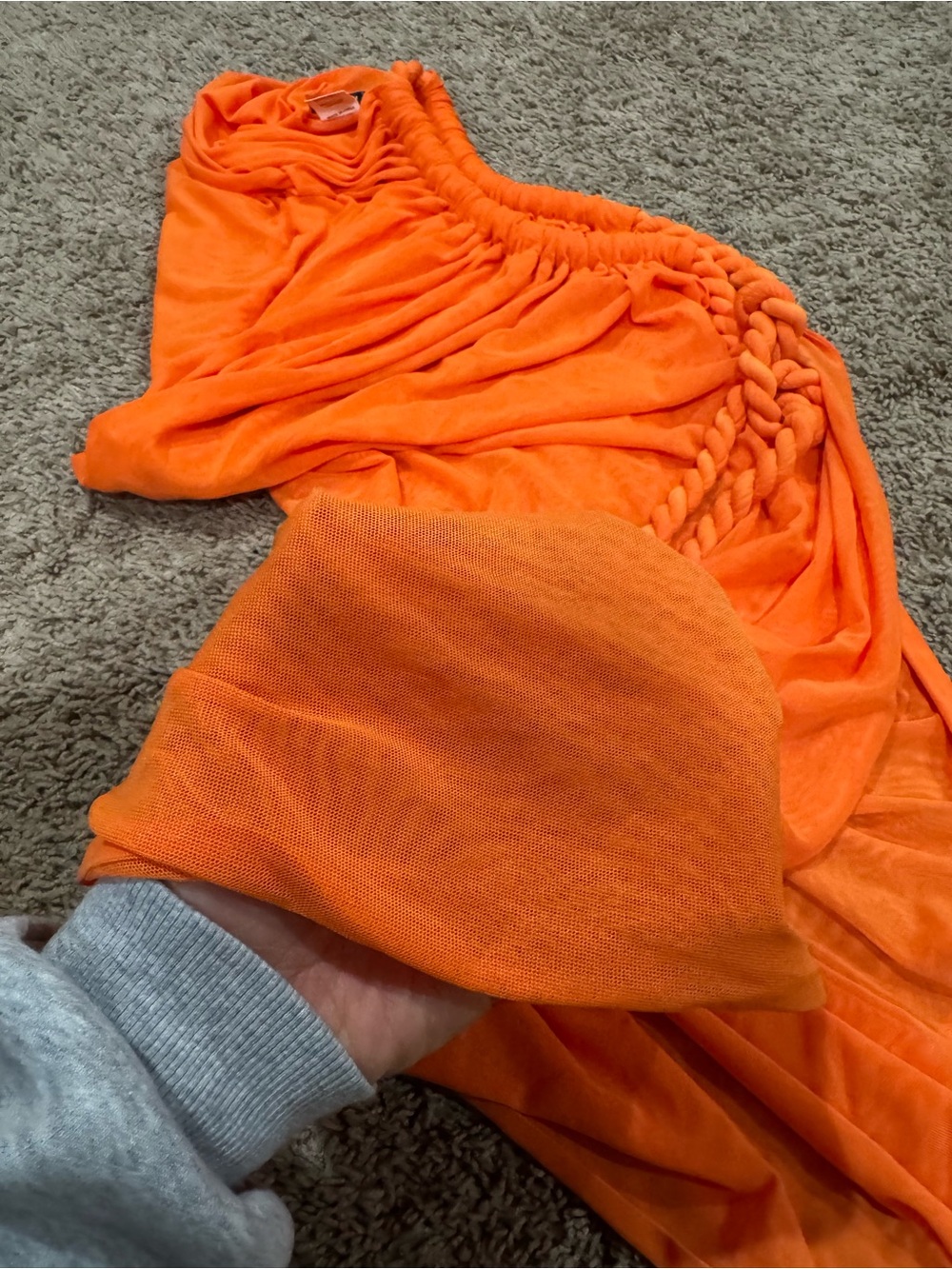 Melani Crop Orange Rope-Trim Bikini & Sarong Set - Picture 9 of 9